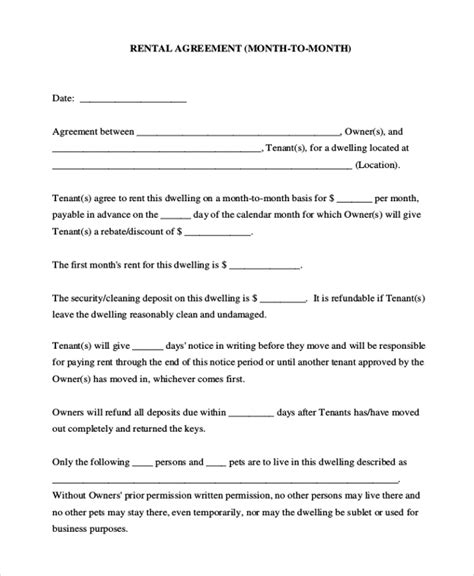 Printable Household Expectations Agreement
